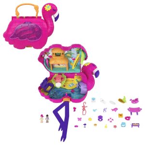Polly Pocket Grand Coffret Flamant Rose de F??te