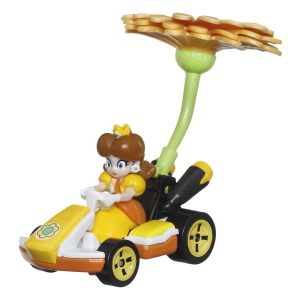 Hot Wheels Mario Kart Veh??culo de Juguete Princesa Dasiy Est??ndar Kart con Flower Glider